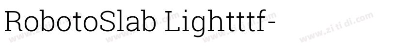 RobotoSlab Lightttf字体转换